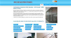 Desktop Screenshot of decofab.in